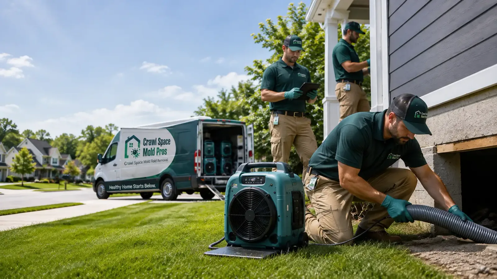 Crawl Space Mold Removal in Neche, ND